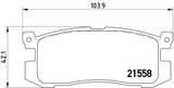 BREMBO Комплект тормозных колодок, дисковый тормоз P 24 025