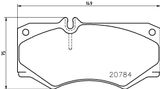 BREMBO Комплект тормозных колодок, дисковый тормоз P 50 003