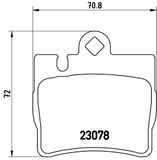 BREMBO Комплект тормозных колодок, дисковый тормоз P 50 042