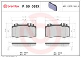 BREMBO Комплект тормозных колодок, дисковый тормоз P 50 053X