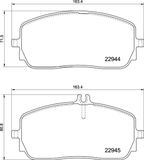 BREMBO Комплект тормозных колодок, дисковый тормоз P 50 152