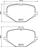BREMBO Комплект тормозных колодок, дисковый тормоз P 50 167