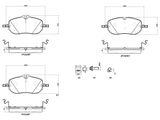 BREMBO Комплект тормозных колодок, дисковый тормоз P 50 175
