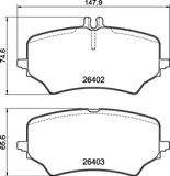 BREMBO Комплект тормозных колодок, дисковый тормоз P 50 176