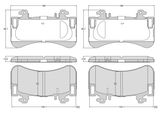 BREMBO Комплект тормозных колодок, дисковый тормоз P 50 183