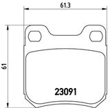 BREMBO Комплект тормозных колодок, дисковый тормоз P 71 008