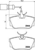 BREMBO Комплект тормозных колодок, дисковый тормоз P 85 059
