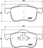 BREMBO Bromsbeläggssats, skivbroms P 86 020