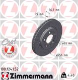 ZIMMERMANN Тормозной диск 100.1241.52