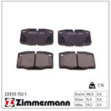 ZIMMERMANN Комплект тормозных колодок, дисковый тормоз 20939.150.1