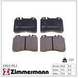 ZIMMERMANN Комплект тормозных колодок, дисковый тормоз 21153.175.1