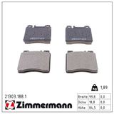 ZIMMERMANN Комплект тормозных колодок, дисковый тормоз 21303.188.1