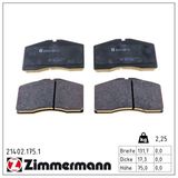 ZIMMERMANN Комплект тормозных колодок, дисковый тормоз 21402.175.1