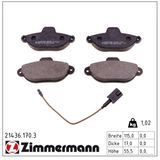 ZIMMERMANN Bromsbeläggssats, skivbroms 21436.170.3