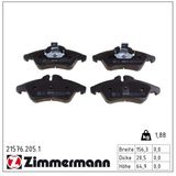 ZIMMERMANN Комплект тормозных колодок, дисковый тормоз 21576.205.1