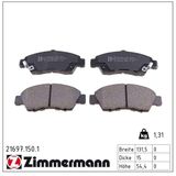 ZIMMERMANN Комплект тормозных колодок, дисковый тормоз 21697.150.1