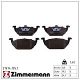 ZIMMERMANN Комплект тормозных колодок, дисковый тормоз 21974.195.1