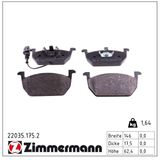 ZIMMERMANN Комплект тормозных колодок, дисковый тормоз 22035.175.2
