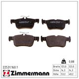 ZIMMERMANN Piduriklotside komplekt, ketaspidur 22531.160.1