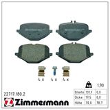 ZIMMERMANN Комплект тормозных колодок, дисковый тормоз 22717.180.2