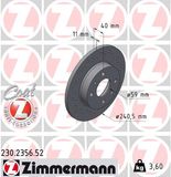 ZIMMERMANN Тормозной диск 230.2356.52