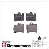 ZIMMERMANN Комплект тормозных колодок, дисковый тормоз 23078.160.1