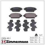 ZIMMERMANN Комплект тормозных колодок, дисковый тормоз 23094.165.1