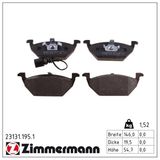 ZIMMERMANN Bromsbeläggssats, skivbroms 23131.195.1