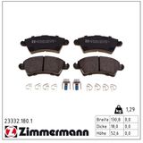 ZIMMERMANN Комплект тормозных колодок, дисковый тормоз 23332.180.1