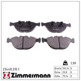 ZIMMERMANN Комплект тормозных колодок, дисковый тормоз 23448.210.1