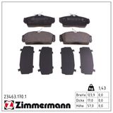 ZIMMERMANN Комплект тормозных колодок, дисковый тормоз 23463.170.1
