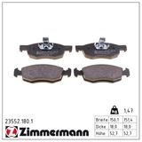 ZIMMERMANN Комплект тормозных колодок, дисковый тормоз 23552.180.1