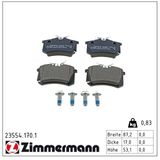 ZIMMERMANN Комплект тормозных колодок, дисковый тормоз 23554.170.1