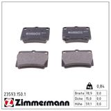 ZIMMERMANN Комплект тормозных колодок, дисковый тормоз 23593.150.1