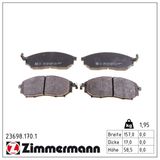 ZIMMERMANN Комплект тормозных колодок, дисковый тормоз 23698.170.1