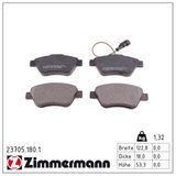 ZIMMERMANN Bromsbeläggssats, skivbroms 23705.180.1