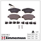 ZIMMERMANN Bromsbeläggssats, skivbroms 23705.180.2