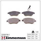 ZIMMERMANN Bromsbeläggssats, skivbroms 23708.190.1