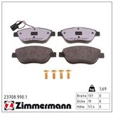ZIMMERMANN Bromsbeläggssats, skivbroms 23708.990.1