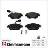 ZIMMERMANN Bromsbeläggssats, skivbroms 23709.190.1