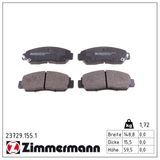 ZIMMERMANN stabdžių trinkelių rinkinys, diskinis stabdys 23729.155.1