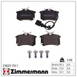 ZIMMERMANN Комплект тормозных колодок, дисковый тормоз 23829.170.1