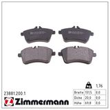ZIMMERMANN Комплект тормозных колодок, дисковый тормоз 23881.200.1