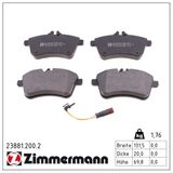 ZIMMERMANN Комплект тормозных колодок, дисковый тормоз 23881.200.2