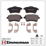 ZIMMERMANN Комплект тормозных колодок, дисковый тормоз 23881.200.3