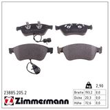ZIMMERMANN Комплект тормозных колодок, дисковый тормоз 23885.205.2