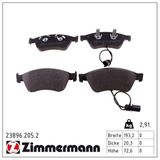 ZIMMERMANN Комплект тормозных колодок, дисковый тормоз 23896.205.2