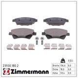 ZIMMERMANN Комплект тормозных колодок, дисковый тормоз 23930.180.2