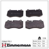 ZIMMERMANN Комплект тормозных колодок, дисковый тормоз 23960.175.1