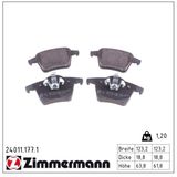 ZIMMERMANN Bromsbeläggssats, skivbroms 24011.177.1